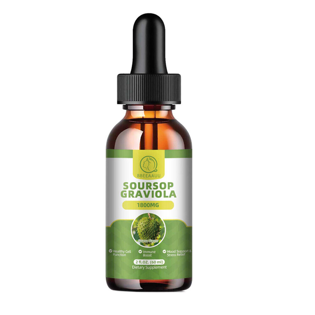 4 Brand Soursop Sea Moss Liquid Drops Immune Boost Cell Regeneration Antioxidant - Picture 13 of 21