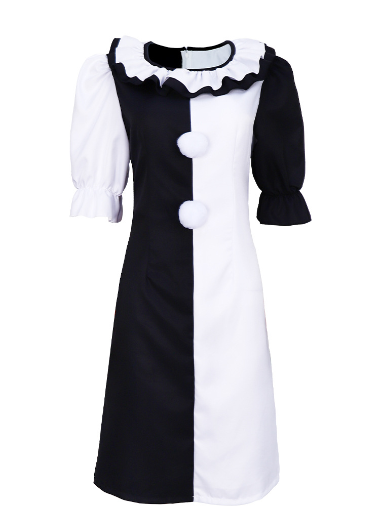 Halloween Cosplay Costume Terrifier Bloodstain Clown Jumpsuit Unisex Fancy Dress - Picture 14 of 14
