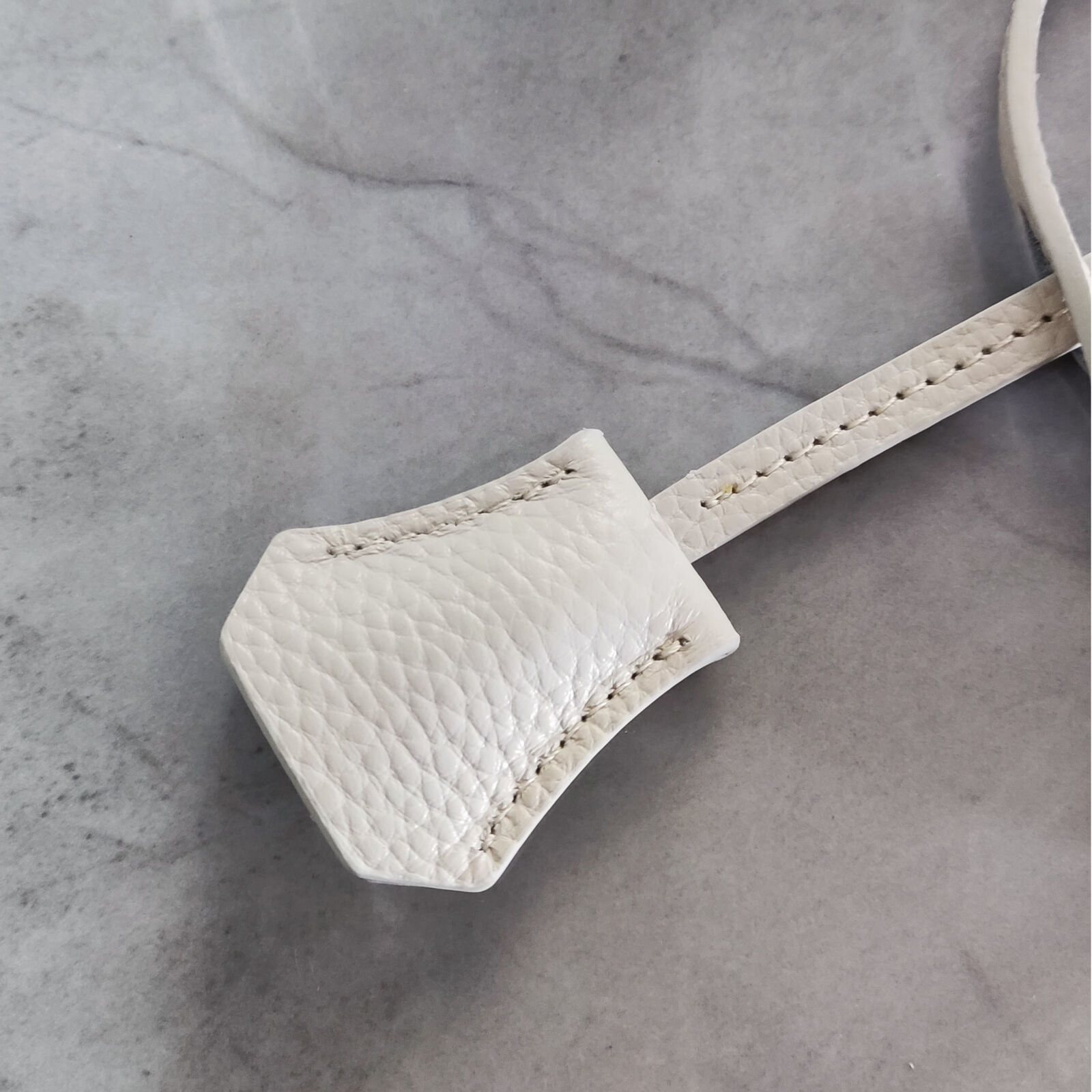 Real Cowhide Leather Clochette Bag Charm Gold/ Silver Padlock & Key for Handbags - Picture 37 of 47