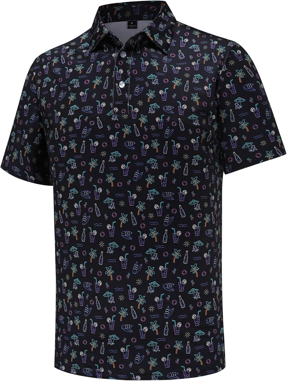 Polo Shirt Performance Dry Fit Moisture Wicking Short Sleeve