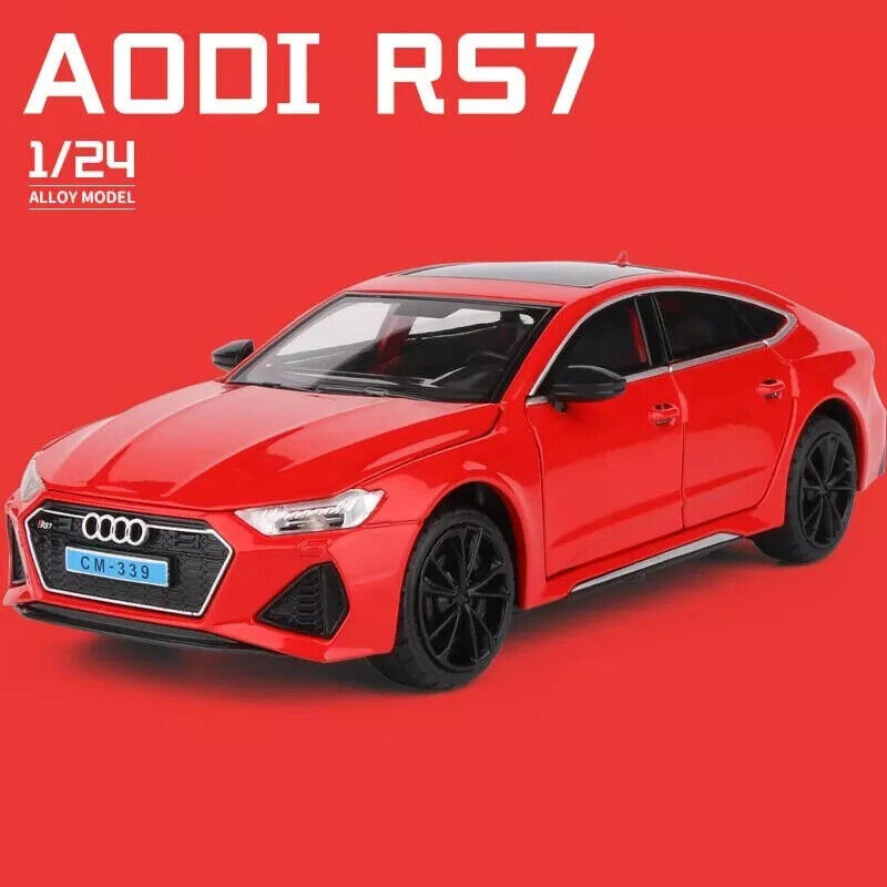 1/24 AUDI RS7 Cupé Aleación Coche Modelo Diecast Juguete Coleccionable Regalo Sonido y Luz - Imagen 24 de 25