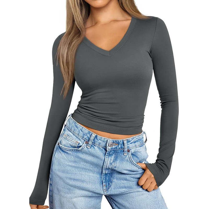Damen Neu Slim Fit Modisch Pure Desire Style Base T-Shirt - Bild 30 von 30