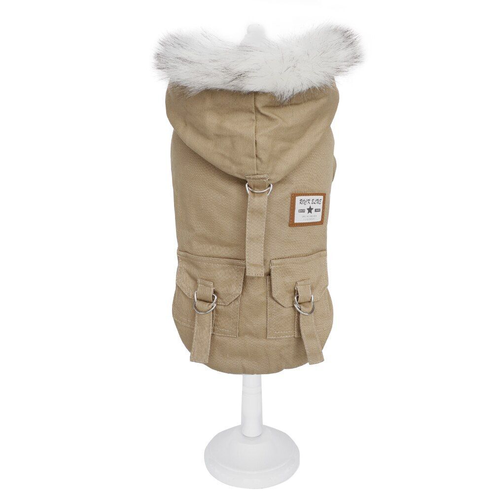 Warm Pets Clothes Winter Dogs Jacket Coat Hooded Puppy Chihuahua Hoodies French, - Picture 7 of 13