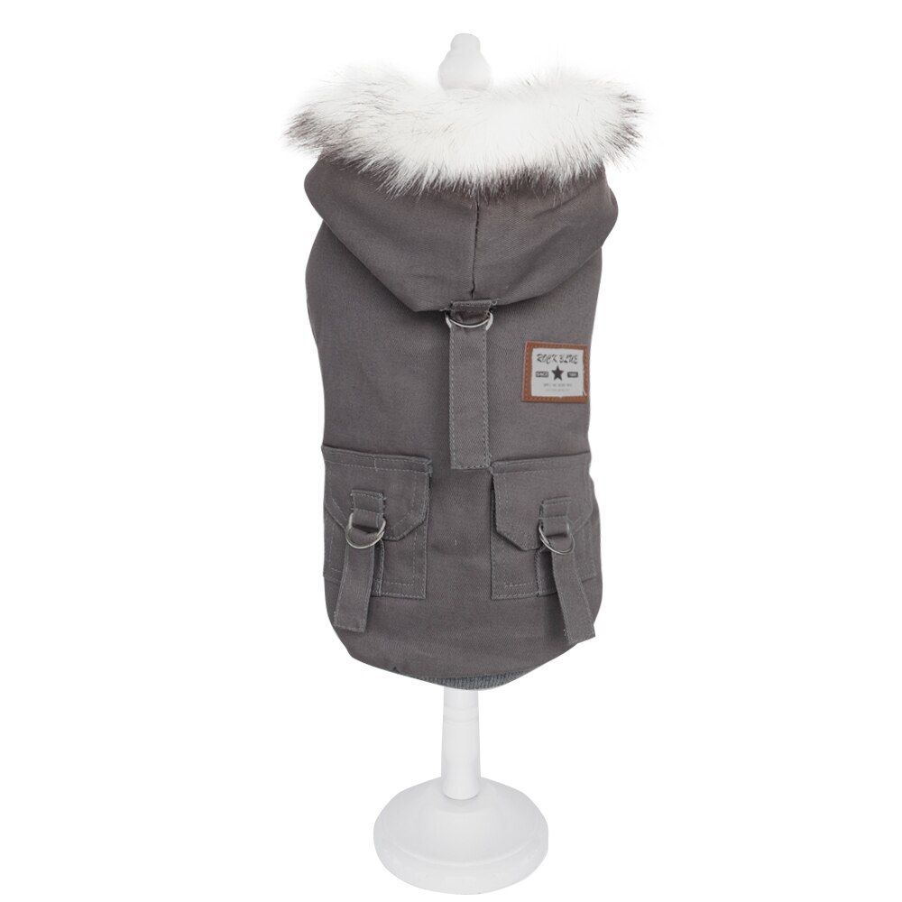 Warm Pets Clothes Winter Dogs Jacket Coat Hooded Puppy Chihuahua Hoodies French, - Picture 9 of 13