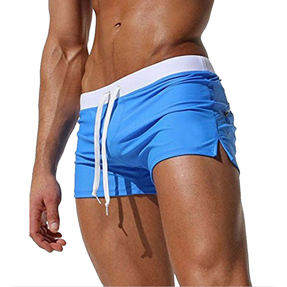 Herren Schwimm Boardshorts Badeshorts Badehose Bademode Einfarbig Strand Sommer Jungen - Bild 22 von 25