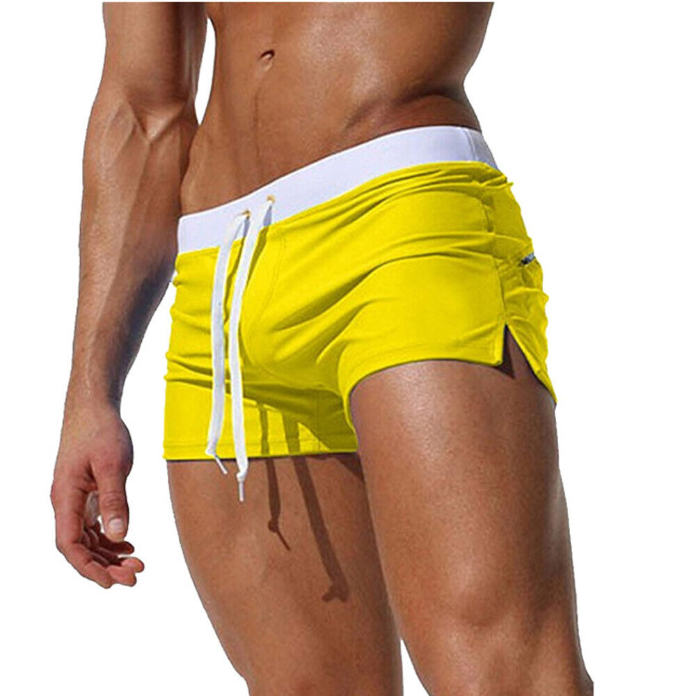 Herren Schwimm Boardshorts Badeshorts Badehose Bademode Einfarbig Strand Sommer Jungen - Bild 18 von 25