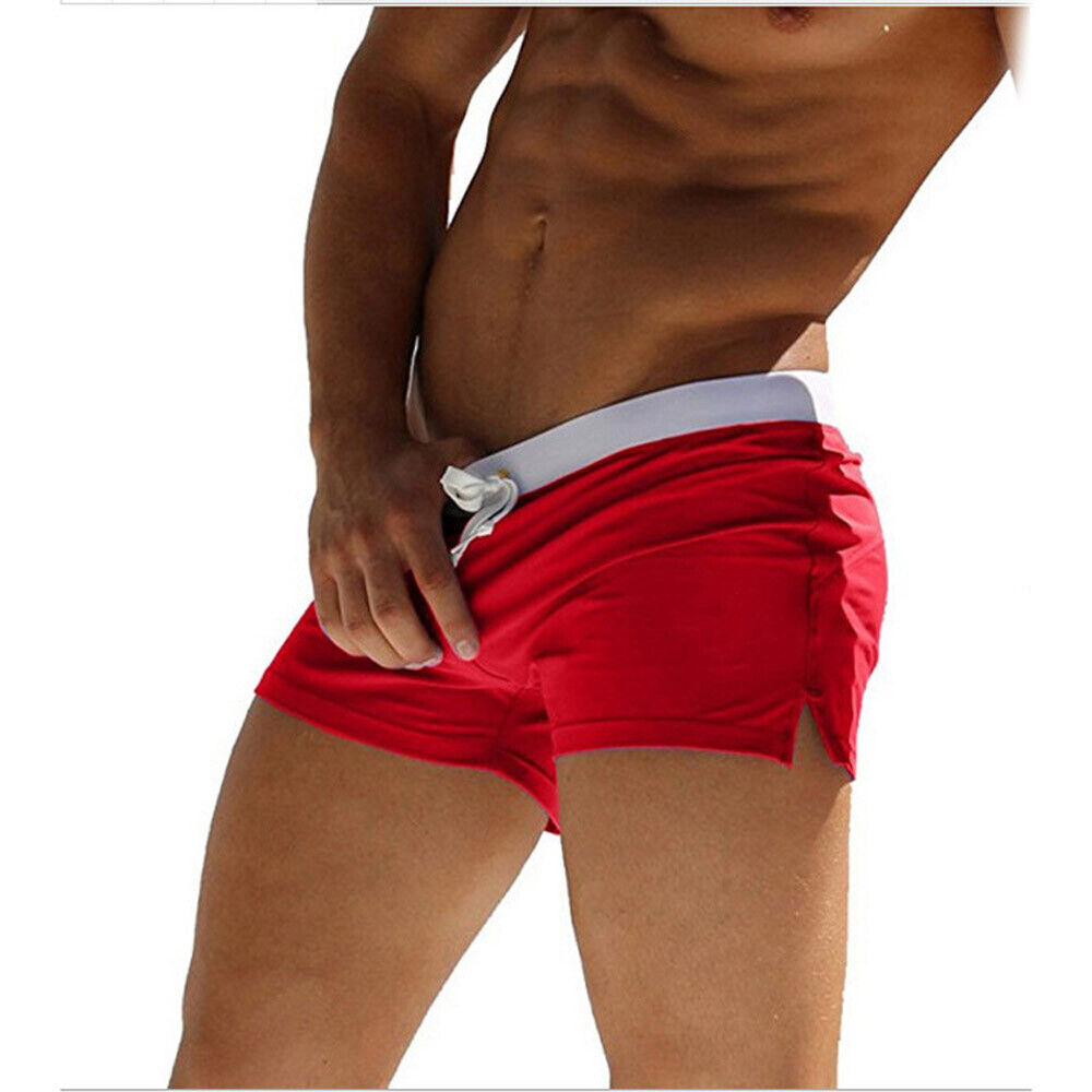 Herren Schwimm Boardshorts Badeshorts Badehose Bademode Einfarbig Strand Sommer Jungen - Bild 19 von 25