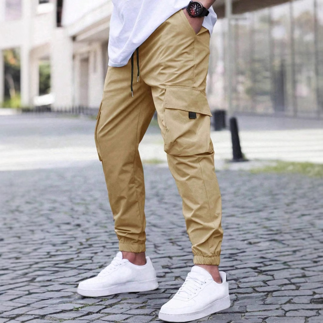 Overalls Jogging Pants Men's Casual Elastic-Waisted Outdoor Street Sweatpants - Picture 24 of 29