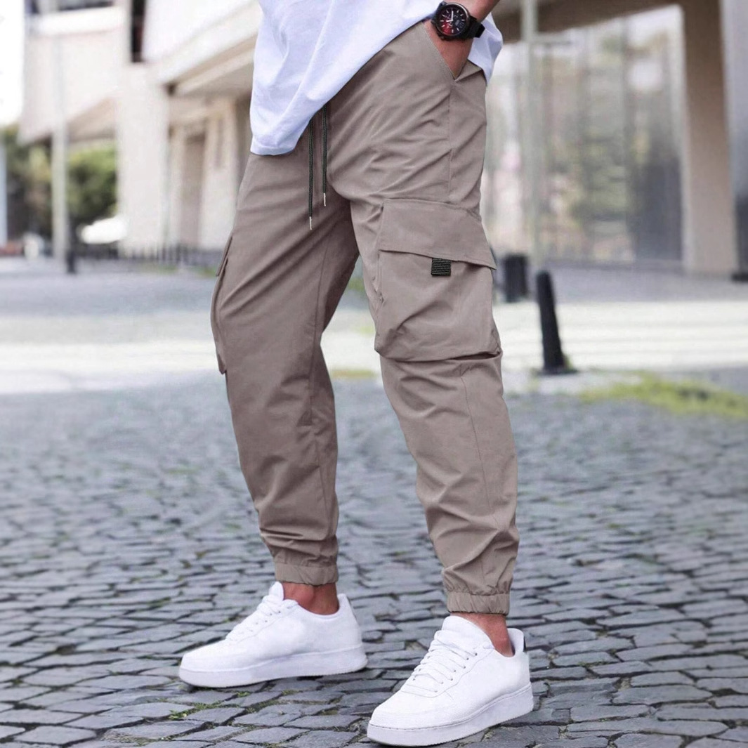 Overalls Jogging Pants Men's Casual Elastic-Waisted Outdoor Street Sweatpants - Picture 27 of 29
