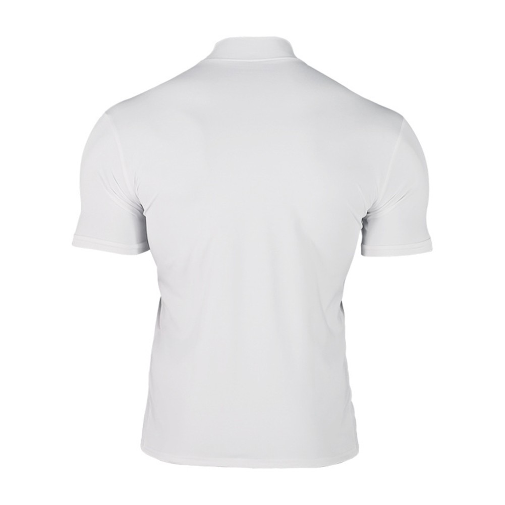 Summer Solid Color Short Sleeve Fashion Base Shirt Mens Tight Turtleneck T-Shirt - Picture 28 of 72