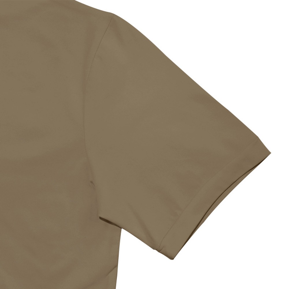 Summer Solid Color Short Sleeve Fashion Base Shirt Mens Tight Turtleneck T-Shirt - Picture 47 of 72
