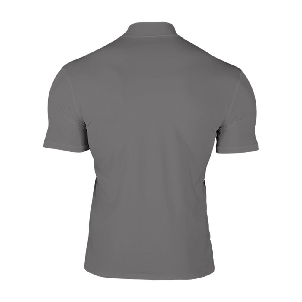 Summer Solid Color Short Sleeve Fashion Base Shirt Mens Tight Turtleneck T-Shirt - Picture 52 of 72