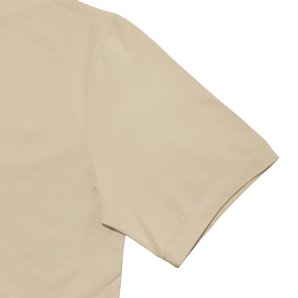 Summer Solid Color Short Sleeve Fashion Base Shirt Mens Tight Turtleneck T-Shirt - Picture 63 of 72