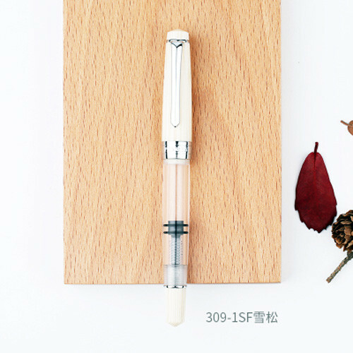 Penbbs 309 Transparent Optional Piston Fountain Pen Fine Nib 0.5mm Writing 2025