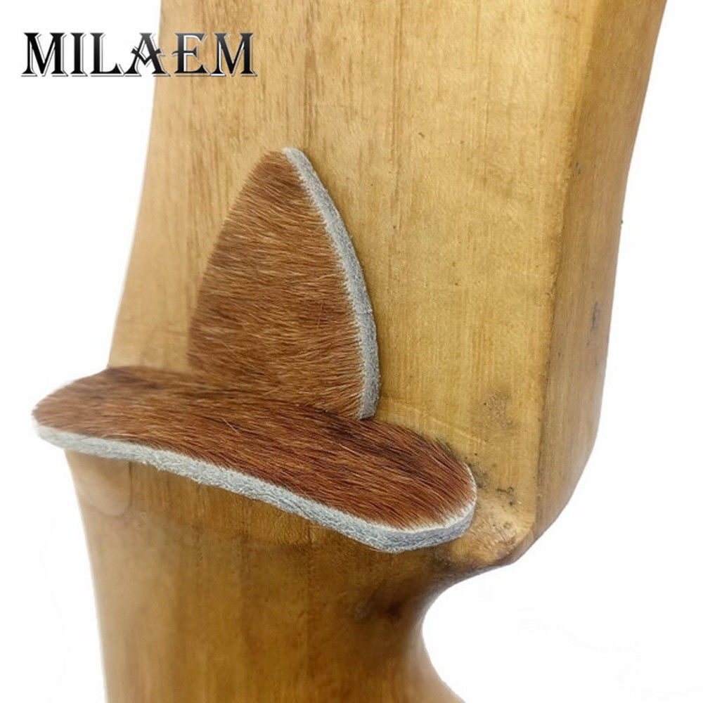 5pcs Archery Arrow Rest Traditional Leather Silent Plate RH Recurve Bow Hunting