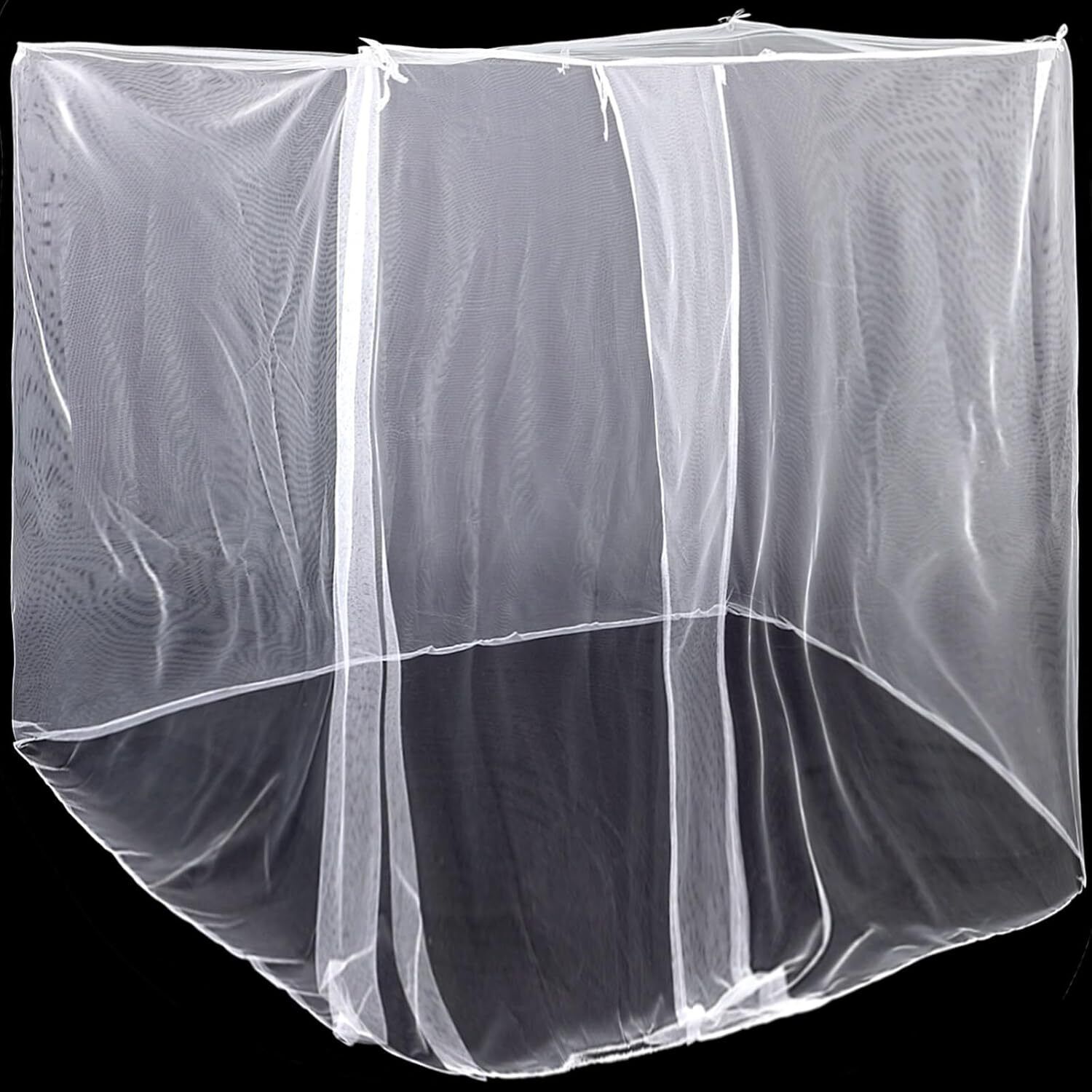 Mosquito Net for Bed 4 Corner Canopy Tent Foldable Polyester Mesh for Home Trave - Picture 15 of 15