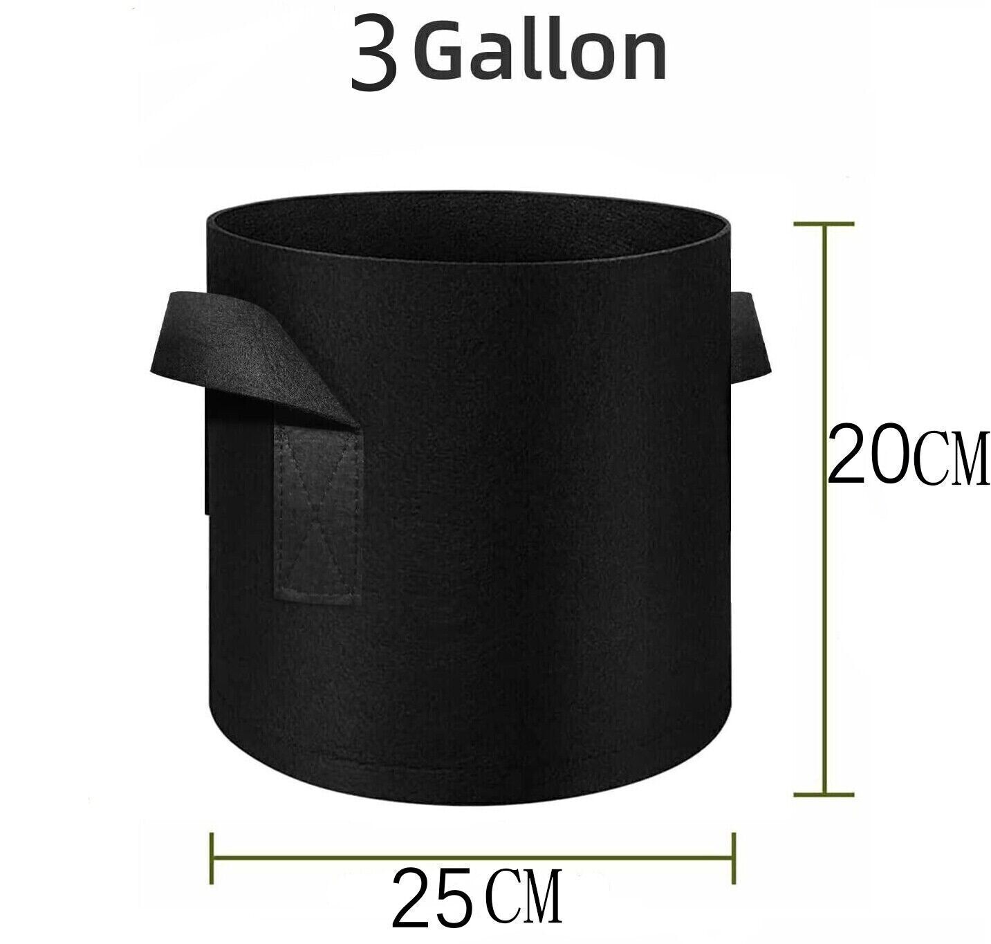 10X Large Plant Grow Bags Potato Fruit Vegetable Garden Planter Growing Bag UK