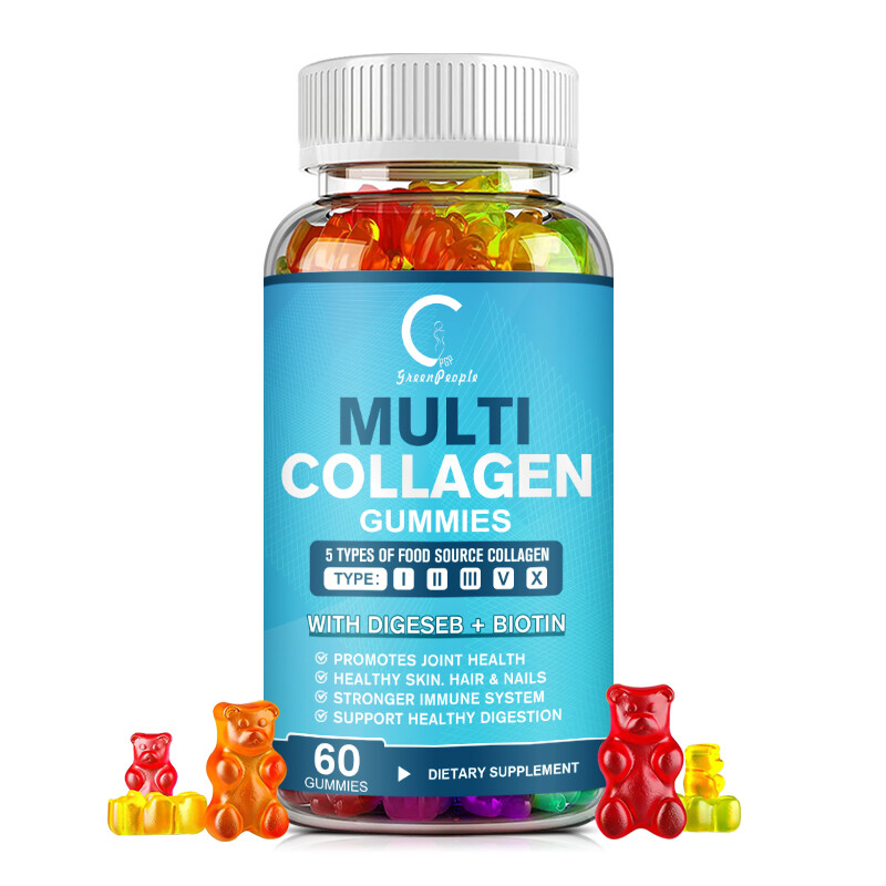 Collagen Peptides Types I, II, III, V, X Plus Vitamin C, Skin Hair Nails Support - Picture 10 of 16