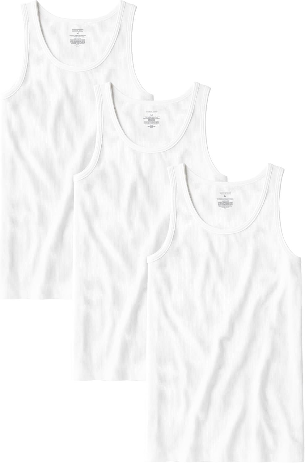 Men's Cotton Tank Tops Tag Free Soft Ribbed Undershirts Multi Pack Breathable - Picture 15 of 15