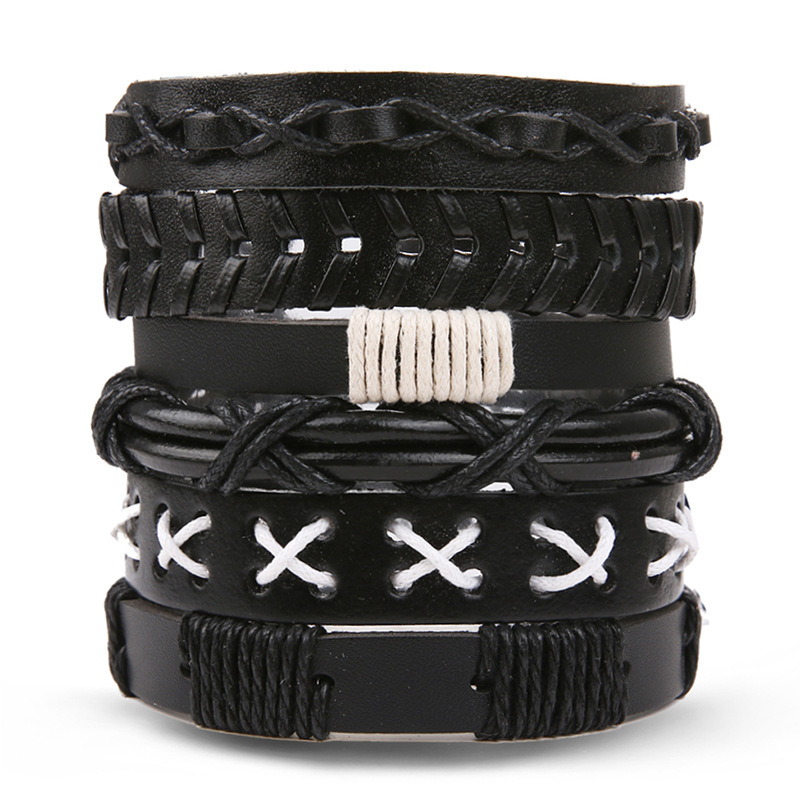 Mens Women Braided Fashion Bracelets PU Leather Bracelet Bangle Wrap Wristband - Picture 23 of 50