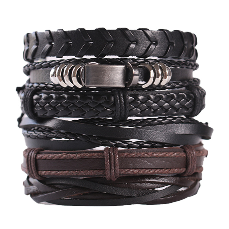 Mens Women Braided Fashion Bracelets PU Leather Bracelet Bangle Wrap Wristband - Picture 24 of 50