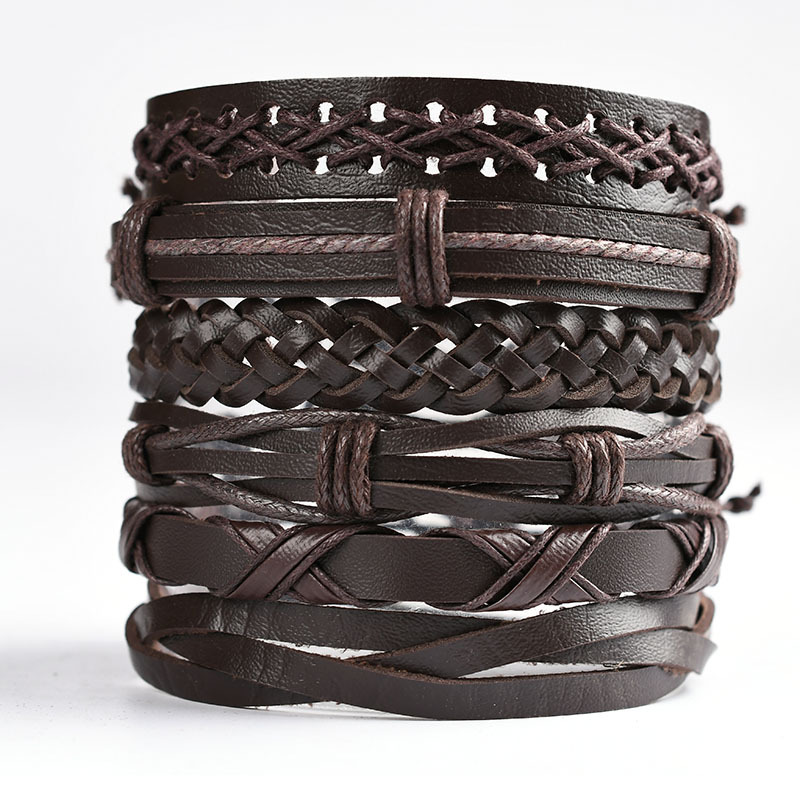 Mens Women Braided Fashion Bracelets PU Leather Bracelet Bangle Wrap Wristband - Picture 26 of 50