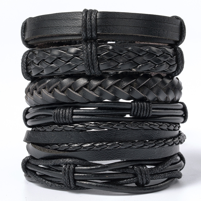 Mens Women Braided Fashion Bracelets PU Leather Bracelet Bangle Wrap Wristband - Picture 27 of 50