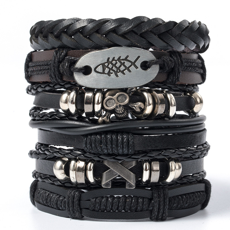 Mens Women Braided Fashion Bracelets PU Leather Bracelet Bangle Wrap Wristband - Picture 28 of 50