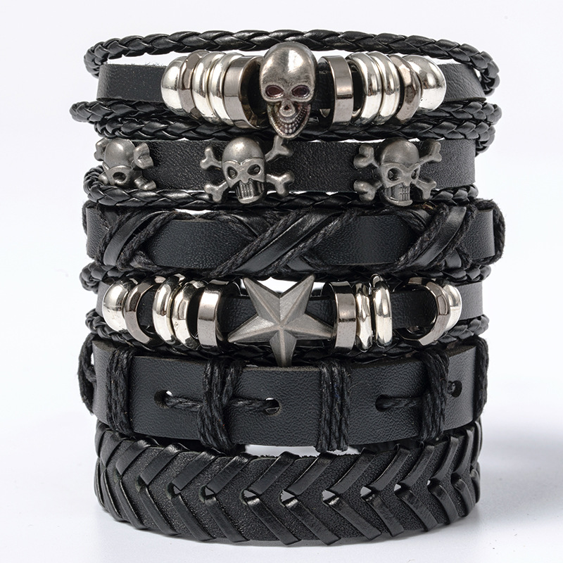Mens Women Braided Fashion Bracelets PU Leather Bracelet Bangle Wrap Wristband - Picture 34 of 50