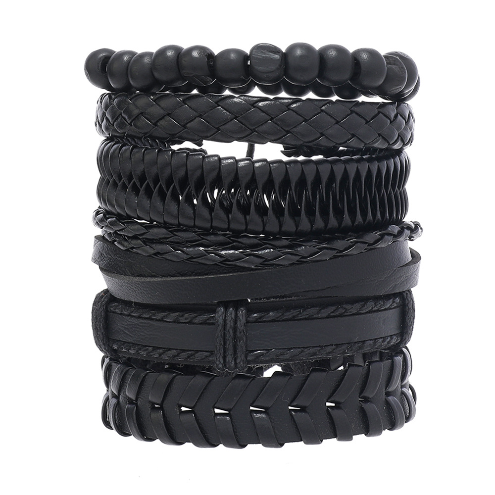 Mens Women Braided Fashion Bracelets PU Leather Bracelet Bangle Wrap Wristband - Picture 35 of 50
