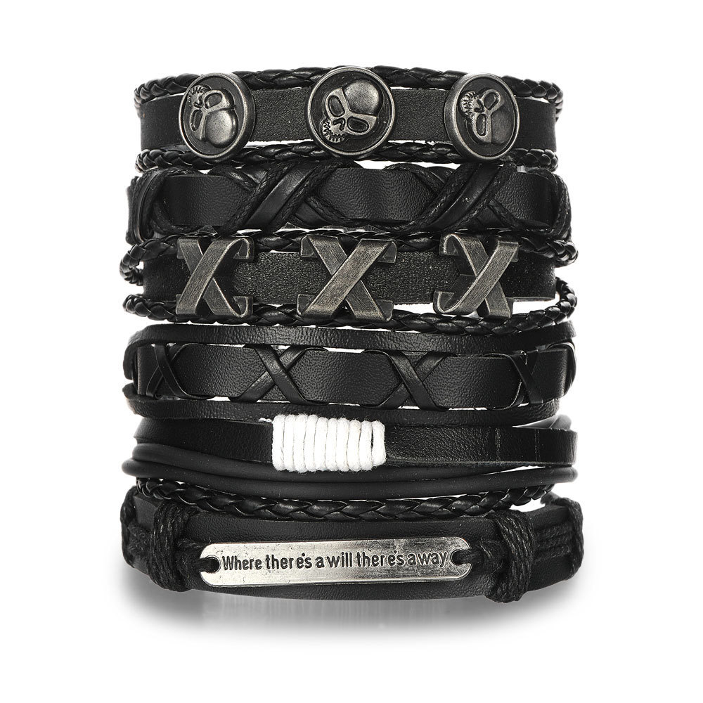 Mens Women Braided Fashion Bracelets PU Leather Bracelet Bangle Wrap Wristband - Picture 36 of 50