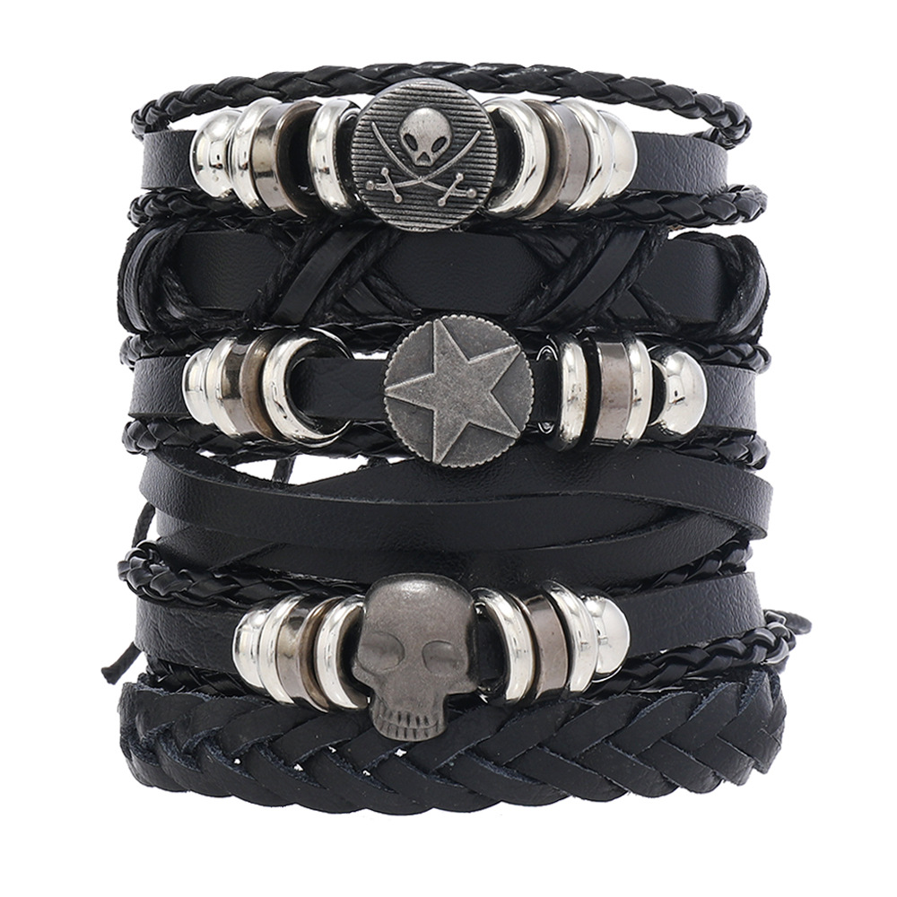 Mens Women Braided Fashion Bracelets PU Leather Bracelet Bangle Wrap Wristband - Picture 37 of 50