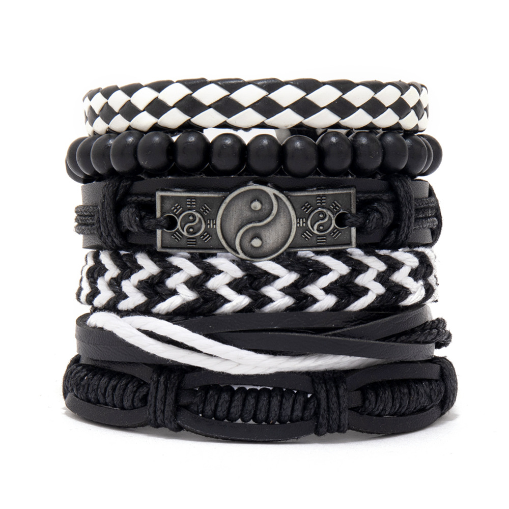 Mens Women Braided Fashion Bracelets PU Leather Bracelet Bangle Wrap Wristband - Picture 38 of 50