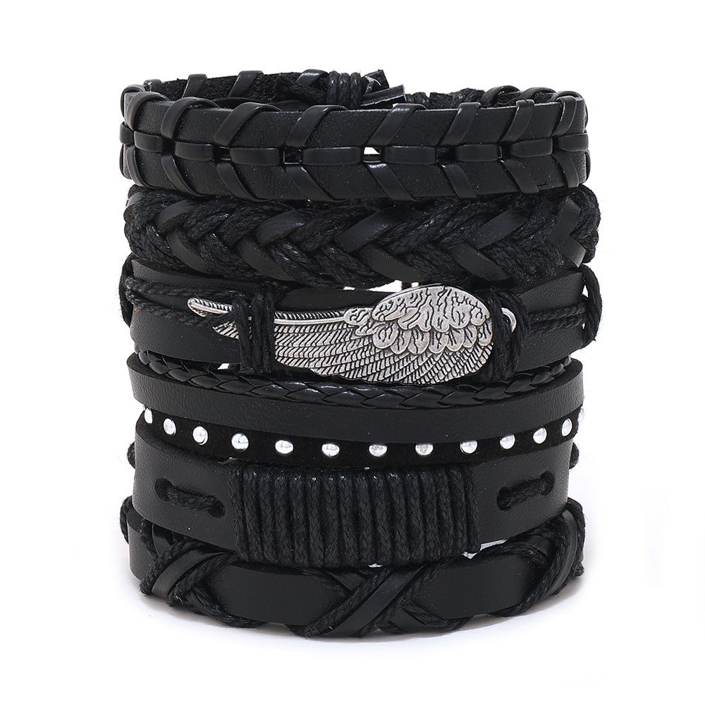 Mens Women Braided Fashion Bracelets PU Leather Bracelet Bangle Wrap Wristband - Picture 41 of 50