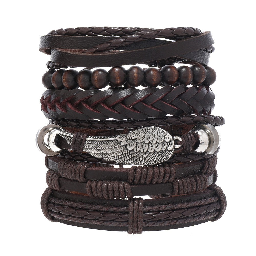 Mens Women Braided Fashion Bracelets PU Leather Bracelet Bangle Wrap Wristband - Picture 42 of 50
