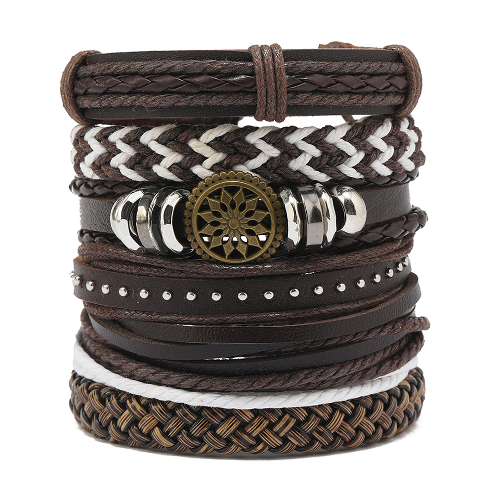 Mens Women Braided Fashion Bracelets PU Leather Bracelet Bangle Wrap Wristband - Picture 44 of 50