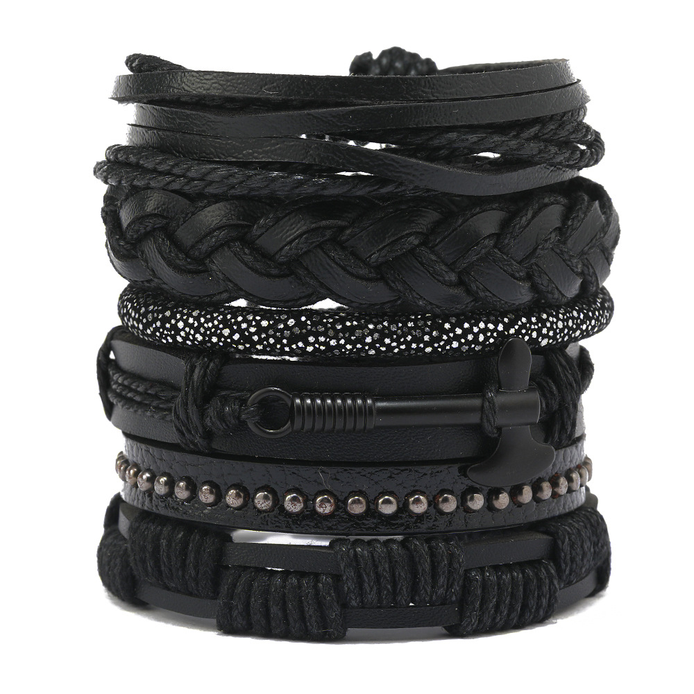 Mens Women Braided Fashion Bracelets PU Leather Bracelet Bangle Wrap Wristband - Picture 45 of 50
