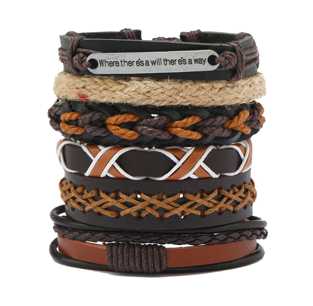 Mens Women Braided Fashion Bracelets PU Leather Bracelet Bangle Wrap Wristband - Picture 46 of 50