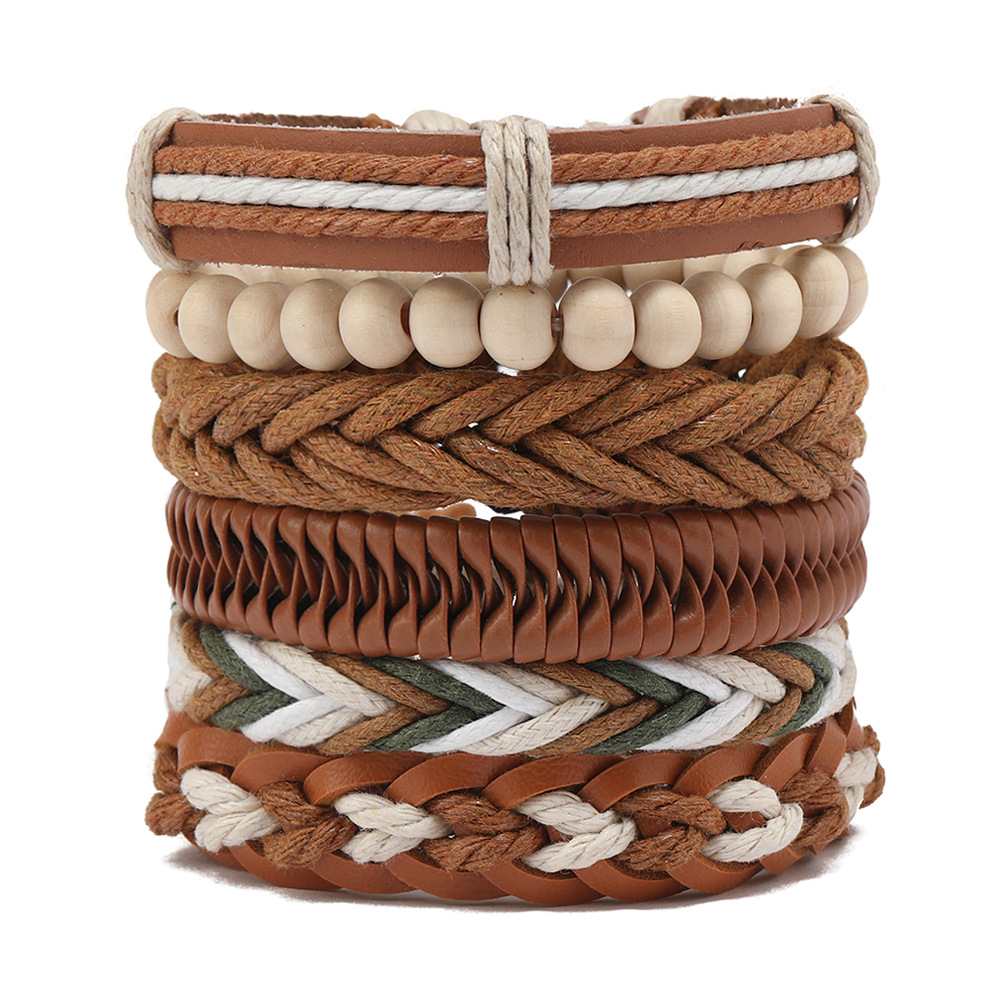 Mens Women Braided Fashion Bracelets PU Leather Bracelet Bangle Wrap Wristband - Picture 47 of 50