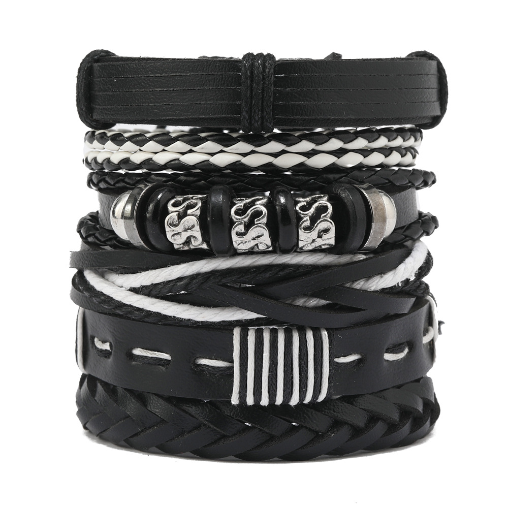 Mens Women Braided Fashion Bracelets PU Leather Bracelet Bangle Wrap Wristband - Picture 48 of 50