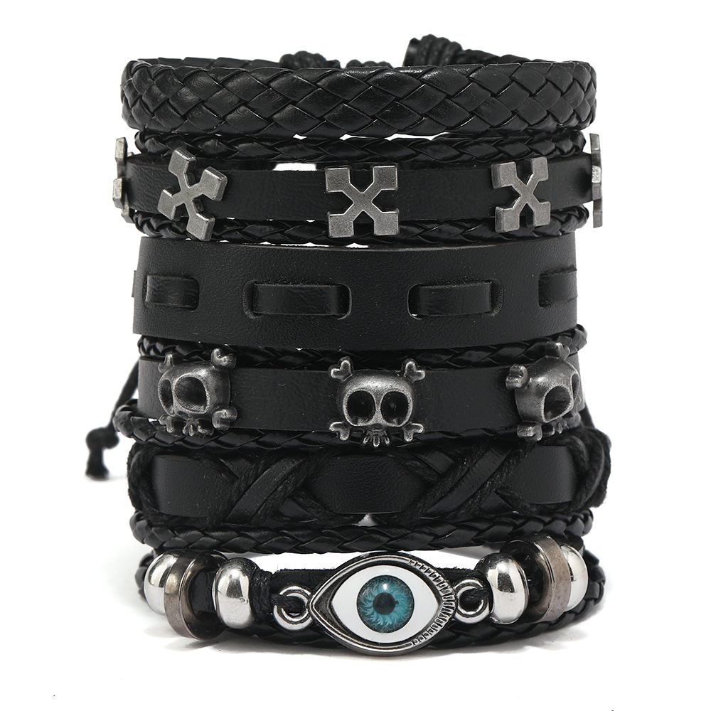 Mens Women Braided Fashion Bracelets PU Leather Bracelet Bangle Wrap Wristband - Picture 49 of 50