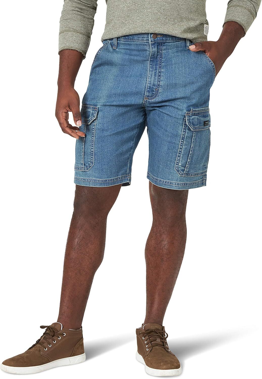 Men's Cargo Stretch Shorts Relaxed Fit Durable Multi Pocket Quick Access Storage - Picture 22 of 37