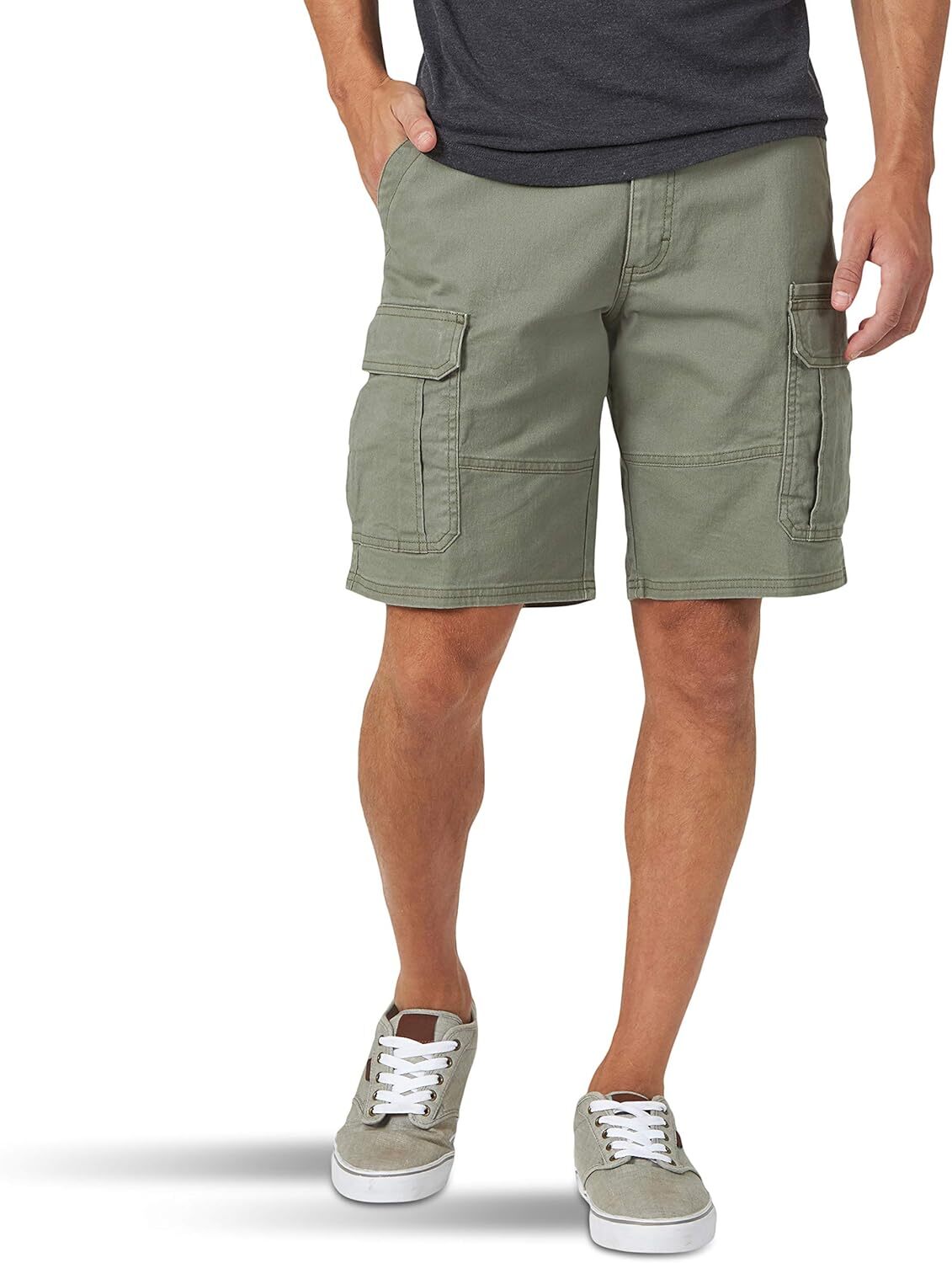 Men's Cargo Stretch Shorts Relaxed Fit Durable Multi Pocket Quick Access Storage - Picture 26 of 37