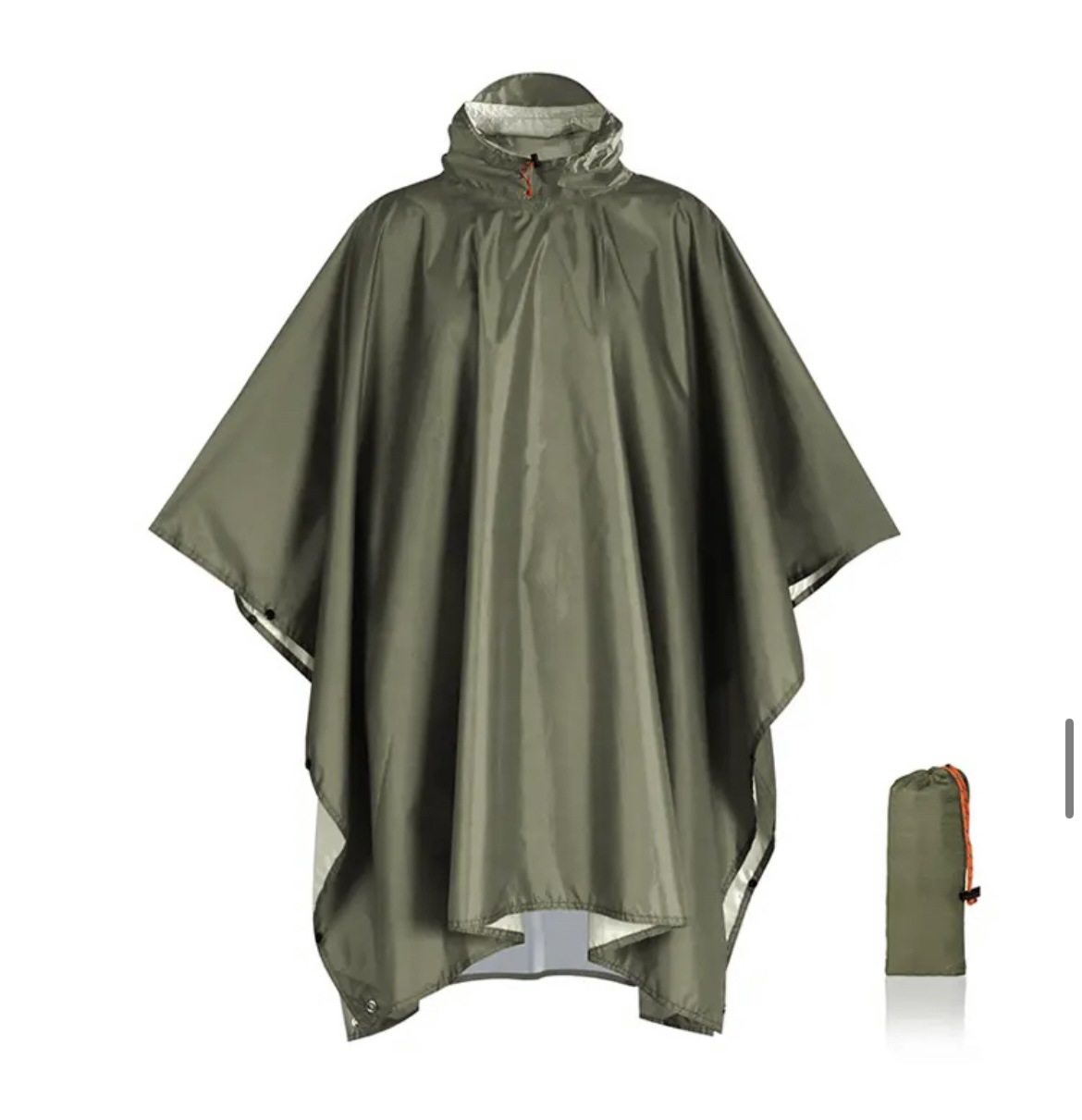Heavy Duty Rain Poncho For Backpacking Waterproof Lightweight Adult Emergency - Picture 14 of 14