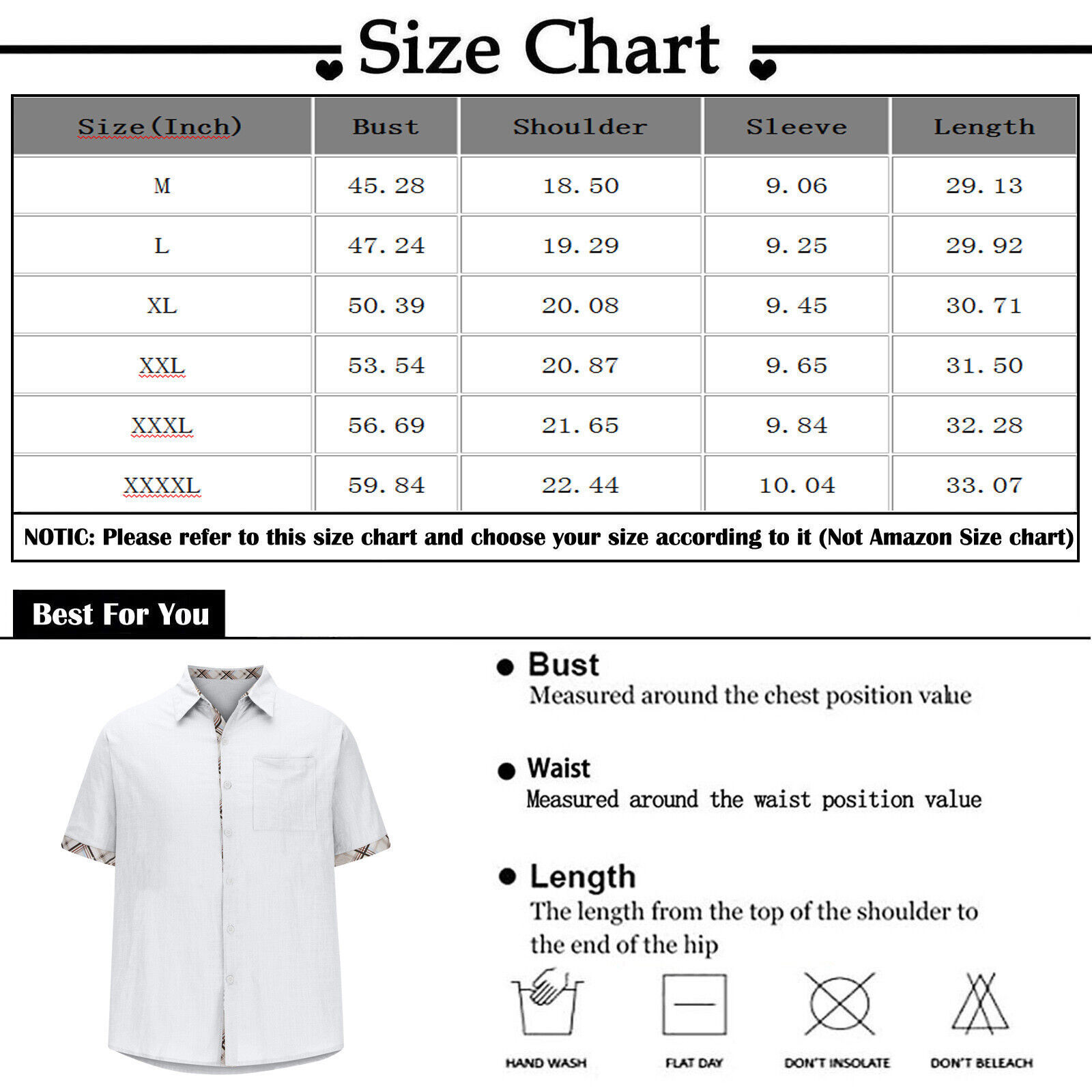 Herren Hawaiihemd Button Down Bowlinghemden Kurzarm Sommer Strandhemden - Bild 32 von 32