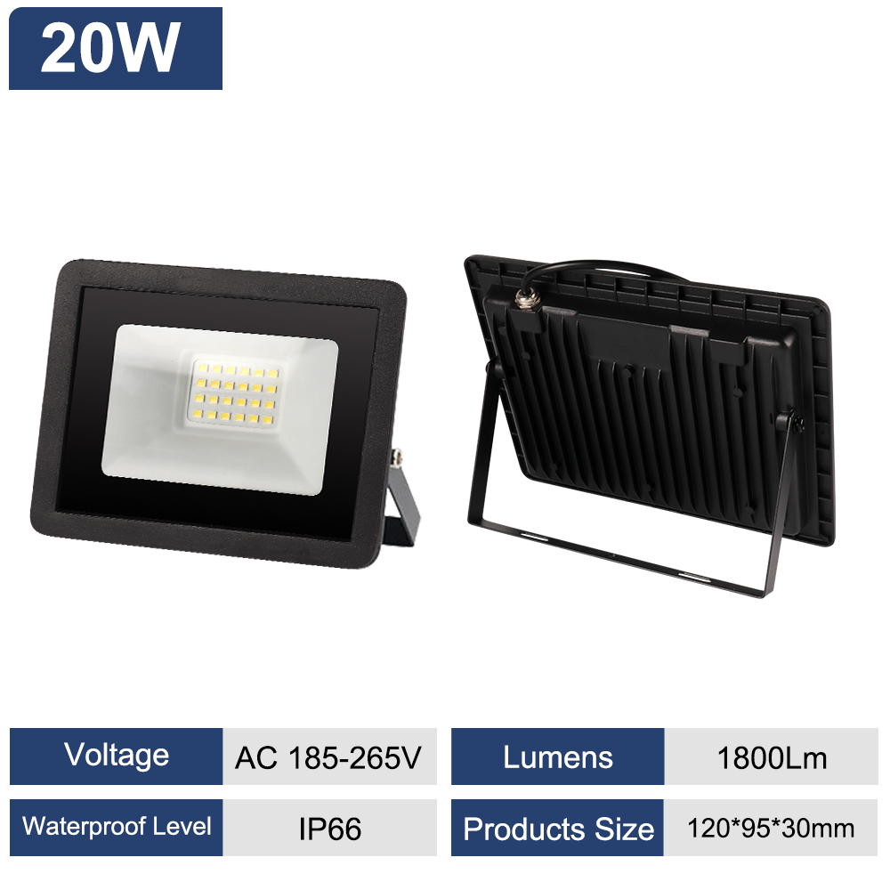 1-10x LED Inundador 10W20W30W50W100W Foco Exterior Faro IP65 Foco de Construcción - Imagen 24 de 26