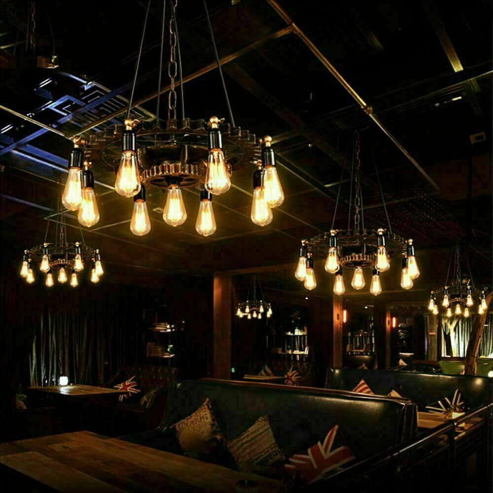 1/6x Vintage E27 ST64 Filament LED Light Bulb 4W Industrial Edison Lamp Warm Whi - Picture 21 of 24