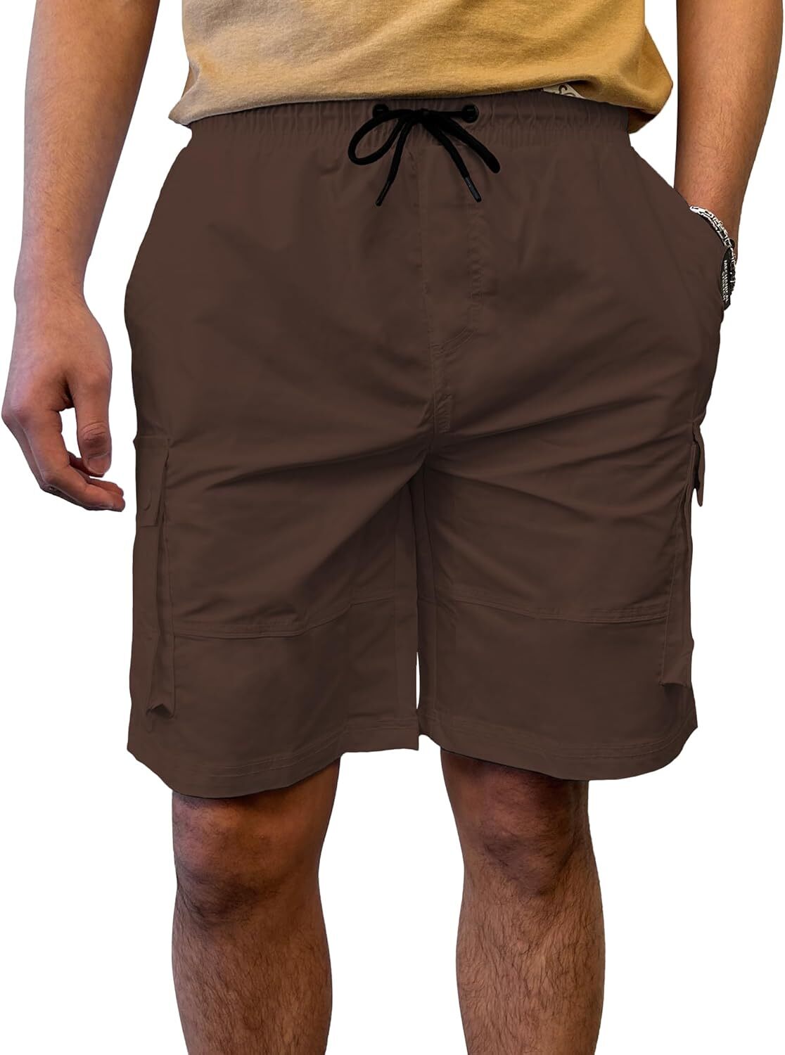 Men's Cargo Shorts Quick Dry Water Resistant Lightweight Outdoor Elastic Waist - Picture 13 of 19