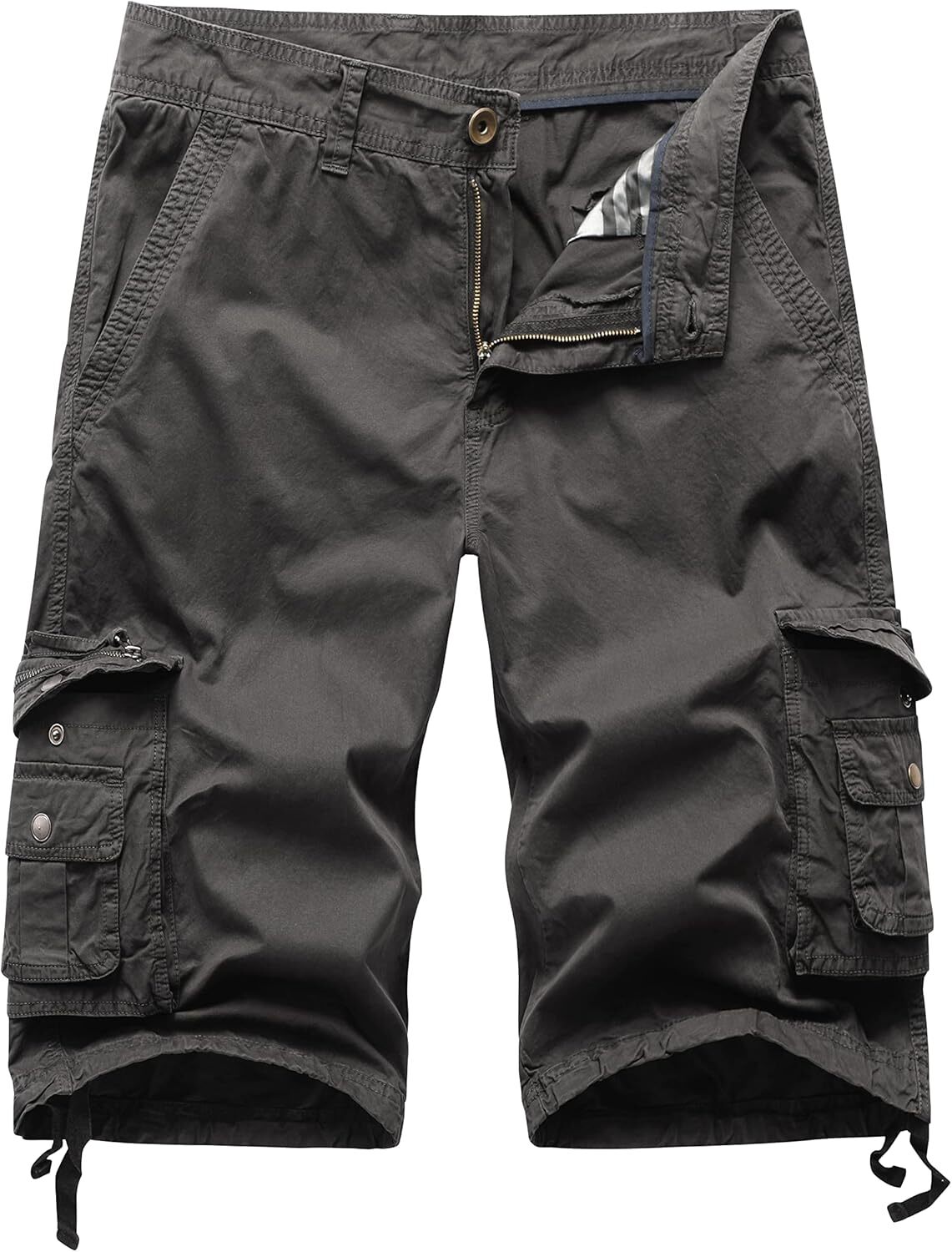 Men's Cargo Shorts Relaxed Fit Multi Pockets Twill Cotton Outdoor Camo Lightweig - Picture 28 of 33