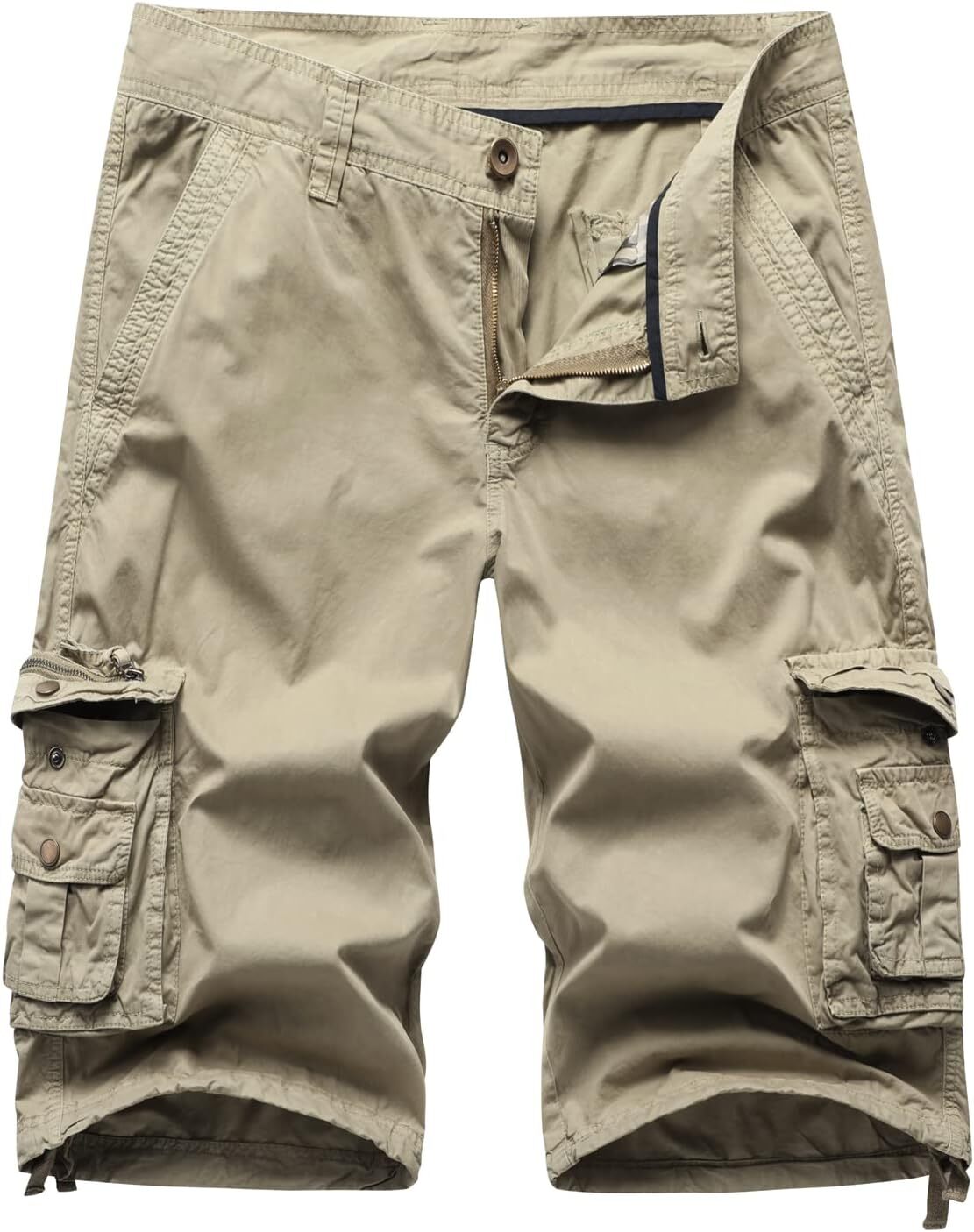 Men's Cargo Shorts Relaxed Fit Multi Pockets Twill Cotton Outdoor Camo Lightweig - Picture 33 of 33